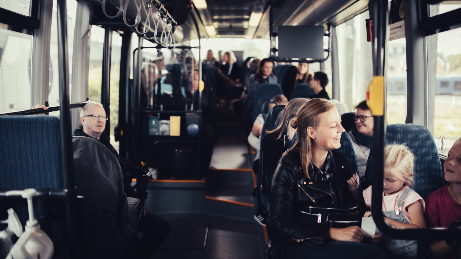 En bustur med passagere