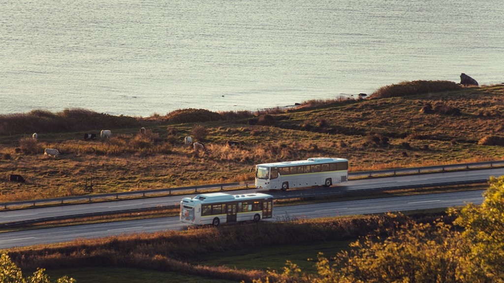Busser på motorvejen