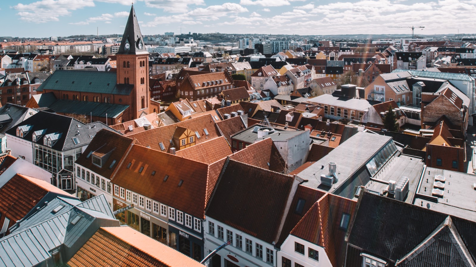 Aalborg fra oven, Salling Rooftop