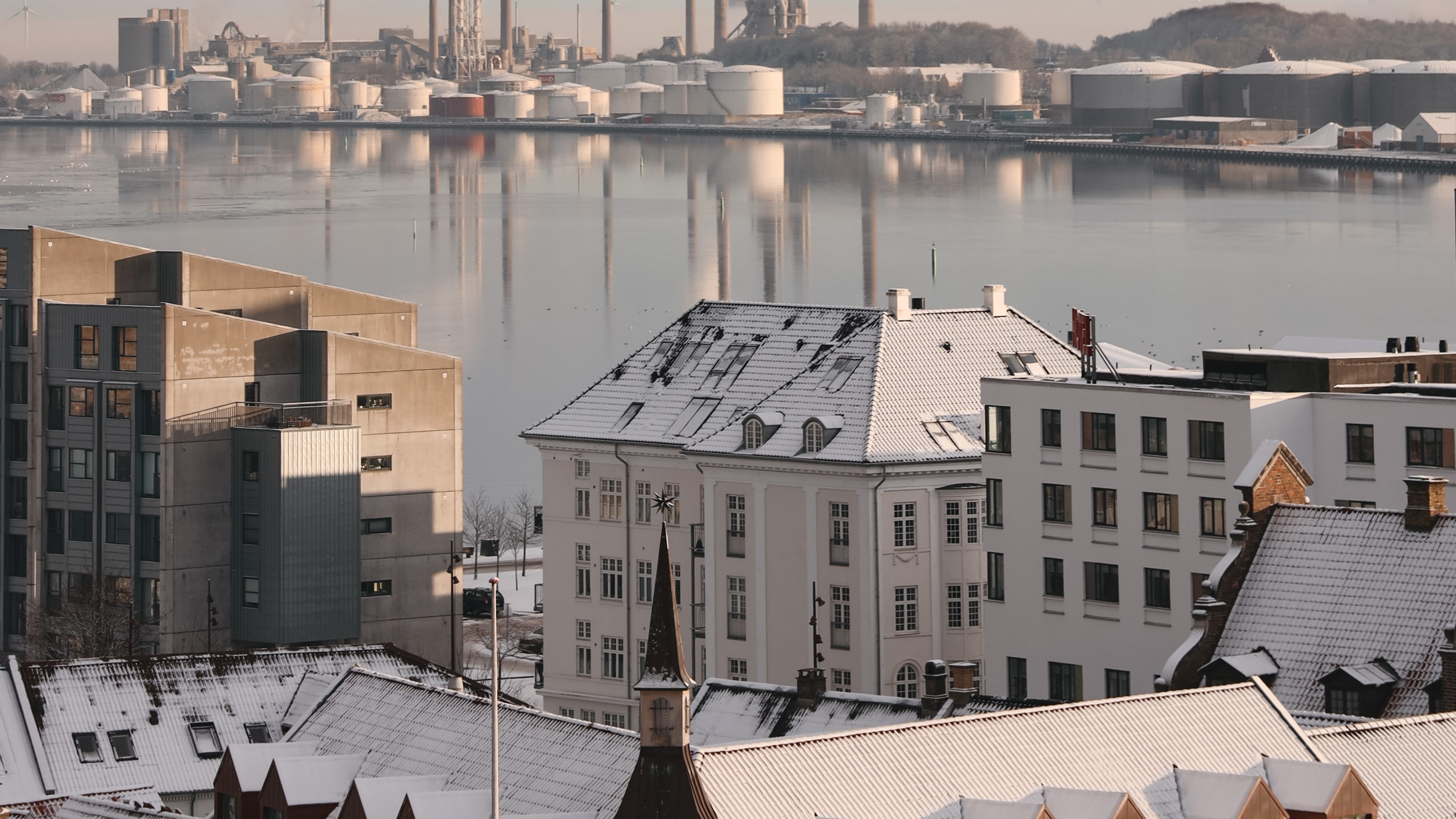 Sneklædte bygninger i Aalborg 