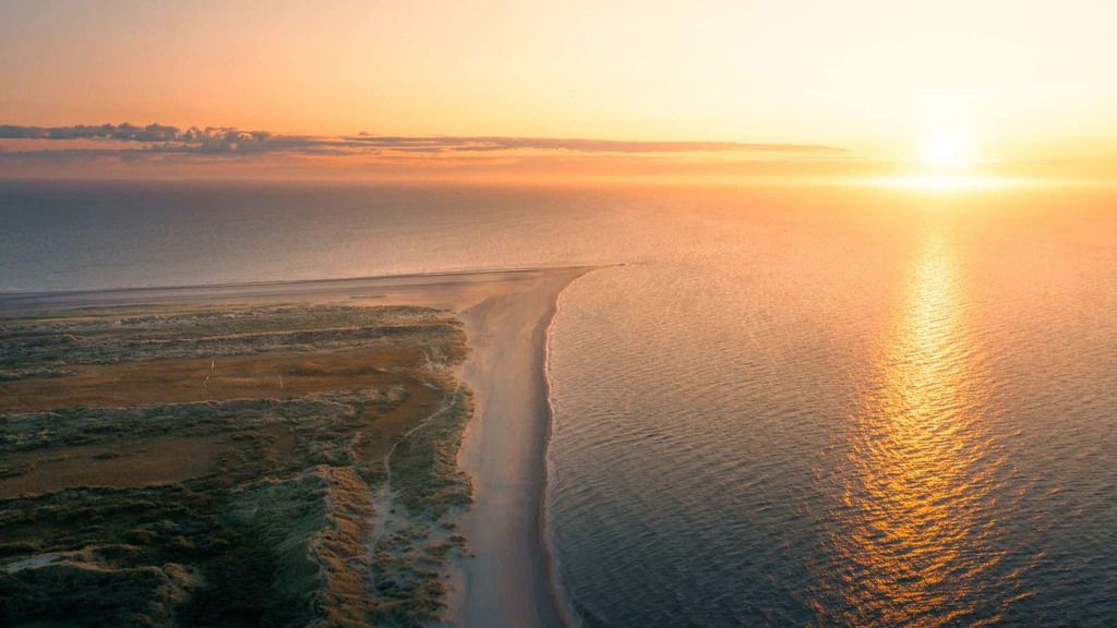 Grenen til solnedgang