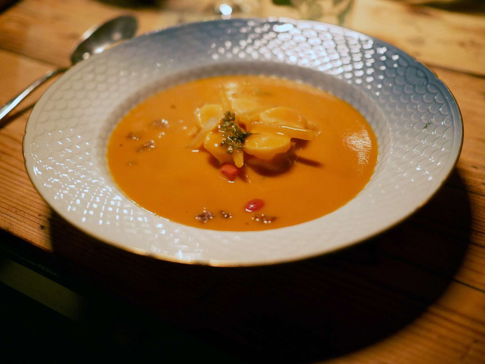 Tomatsuppe ved Essens Gaarden