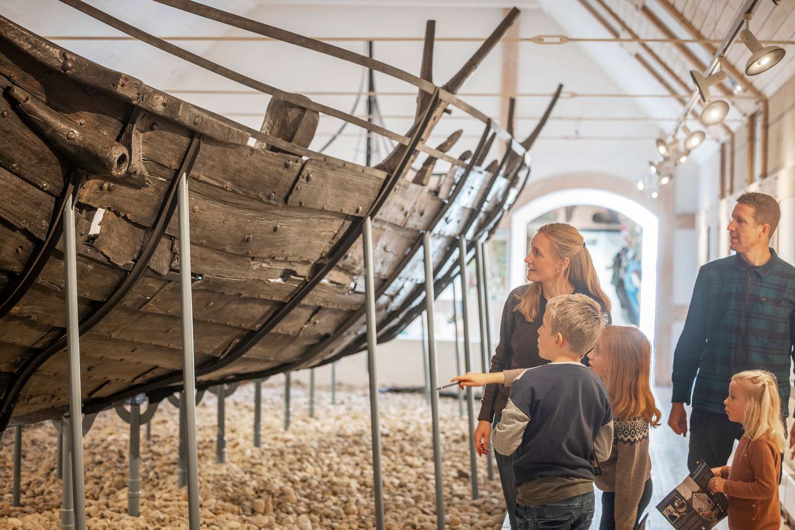 Familie på Kystmuseet Bangsbo