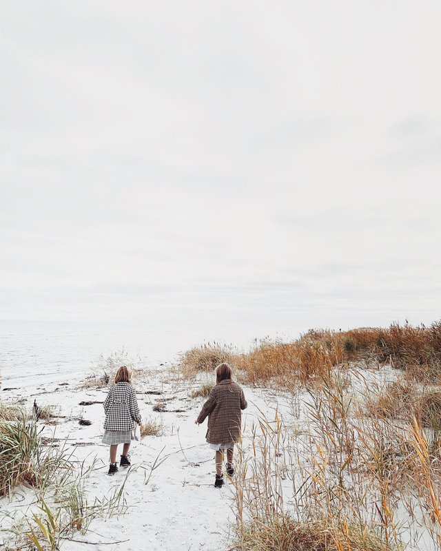 Vinter ved havet i Hou