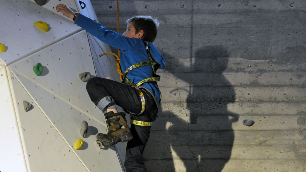 Klatrevæggen i DGI Huset