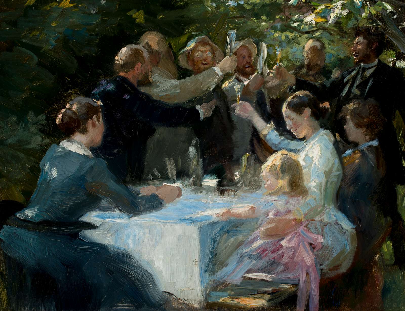 P.S. Krøyer: "Hip, hip, hurra!". (1888)