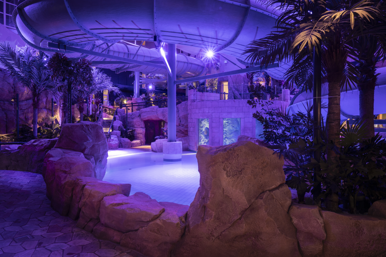 The Reef i lyserødt skær