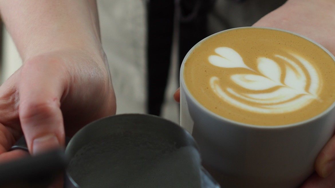 Kaffe med latte art