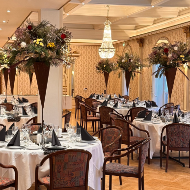 Der er pyntet op til juleaften på Helnan Phønix Hotel